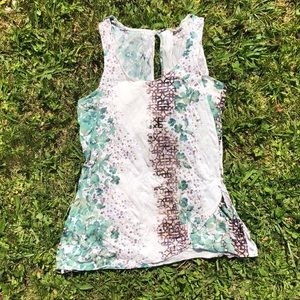 Cute Floral Deletta Tank Top